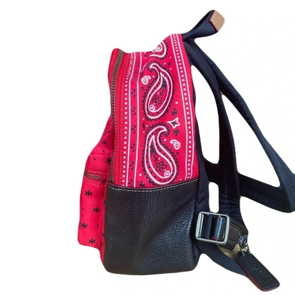 LIMITED EDITION COACH DISNEY X MICKEY NYLON BANDANA MINI CHARLIE BACKPACK - Picture 8 of 13